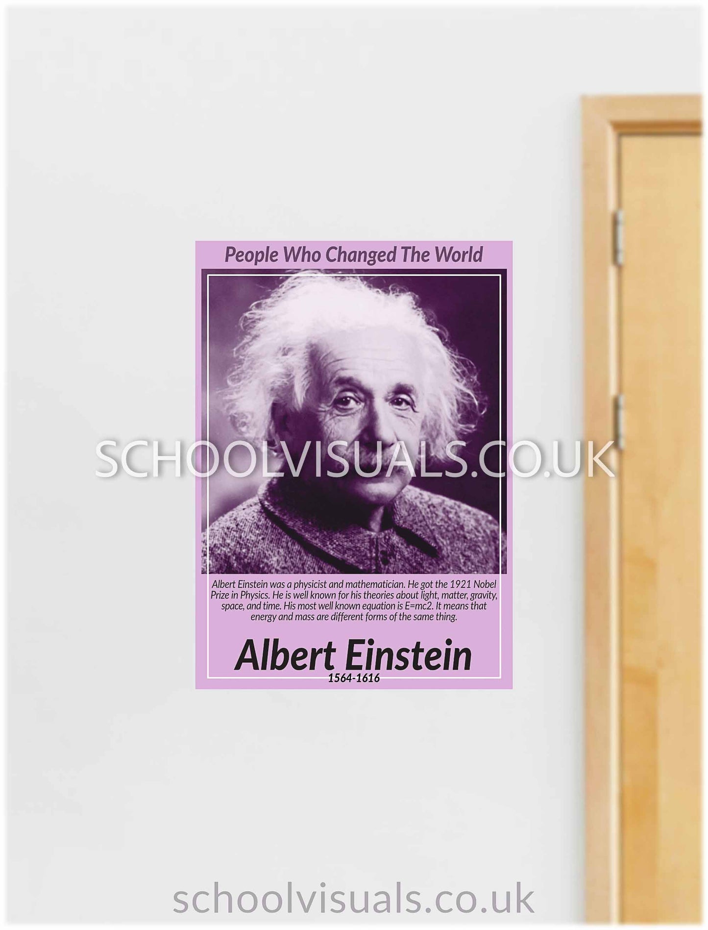 Albert Einstein "People Who Changed The World" Poster