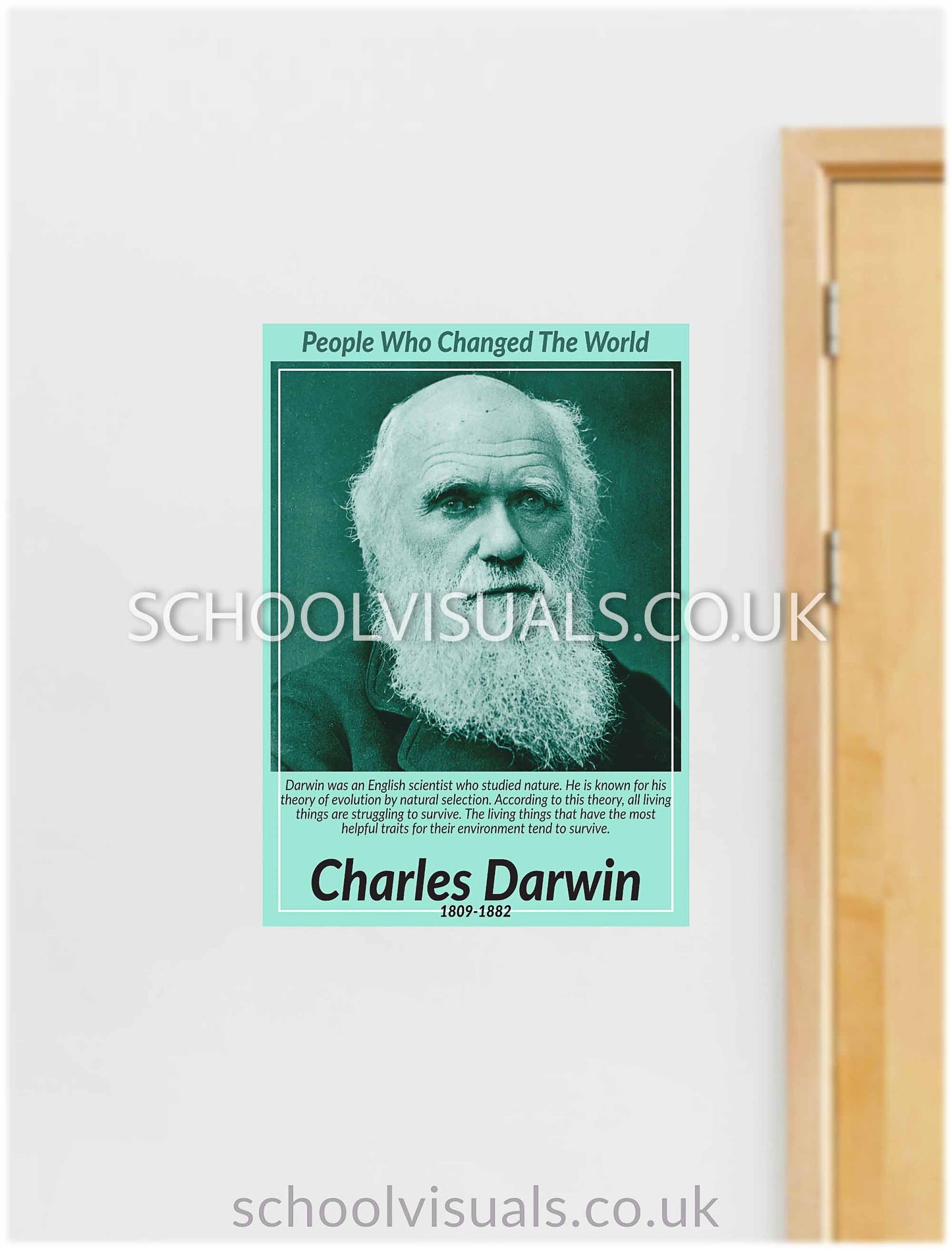 Charles Darwin "People Who Changed The World" Poster