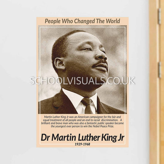 Dr Martin Luther King Jr "People Who Changed The World" Poster