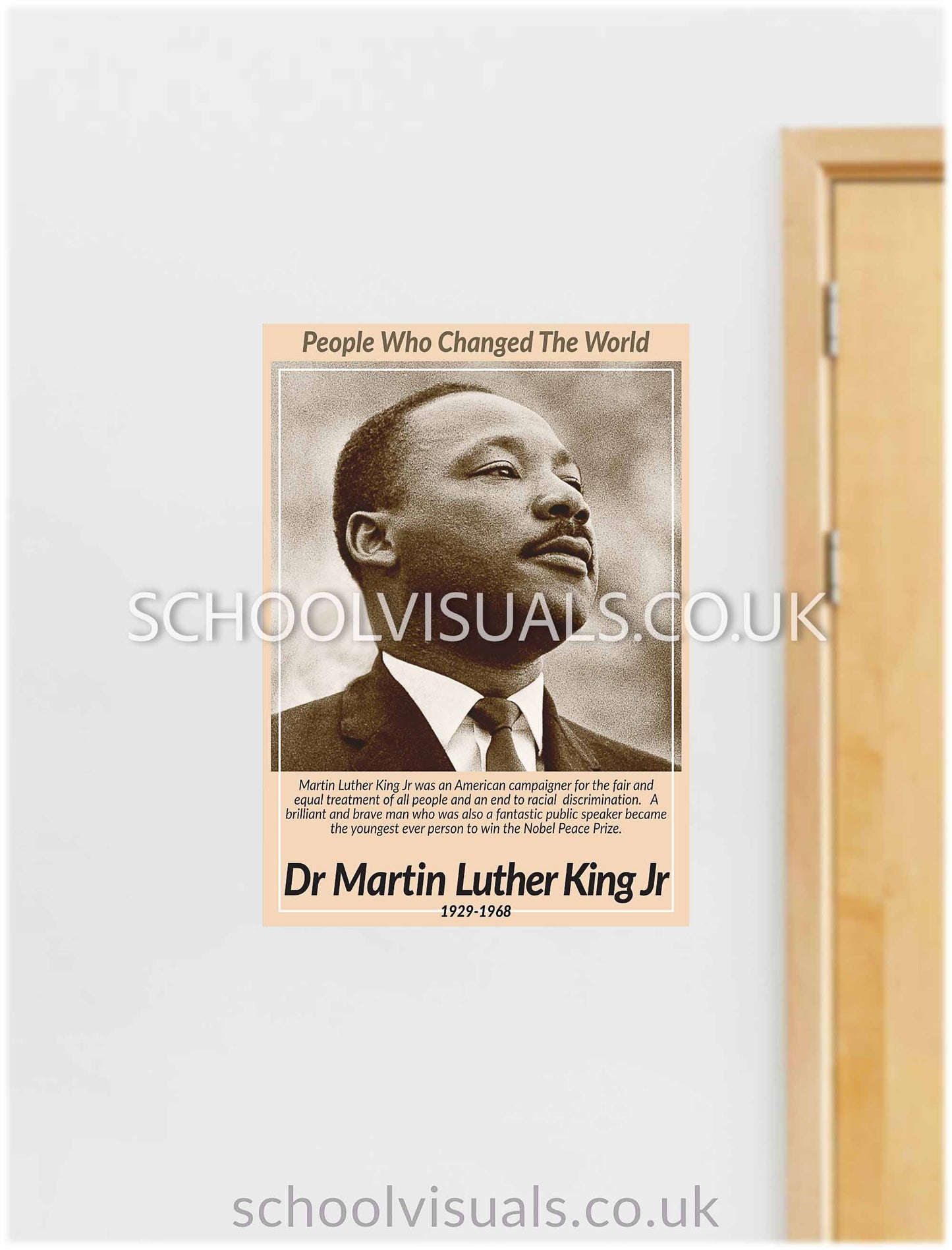 Dr Martin Luther King Jr "People Who Changed The World" Poster