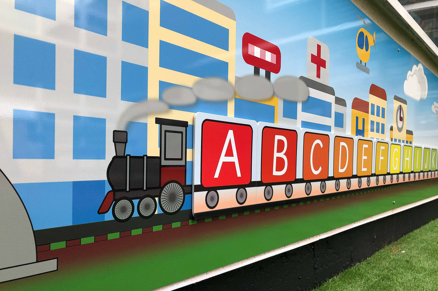 ALPHABET TRAIN 440x55cm