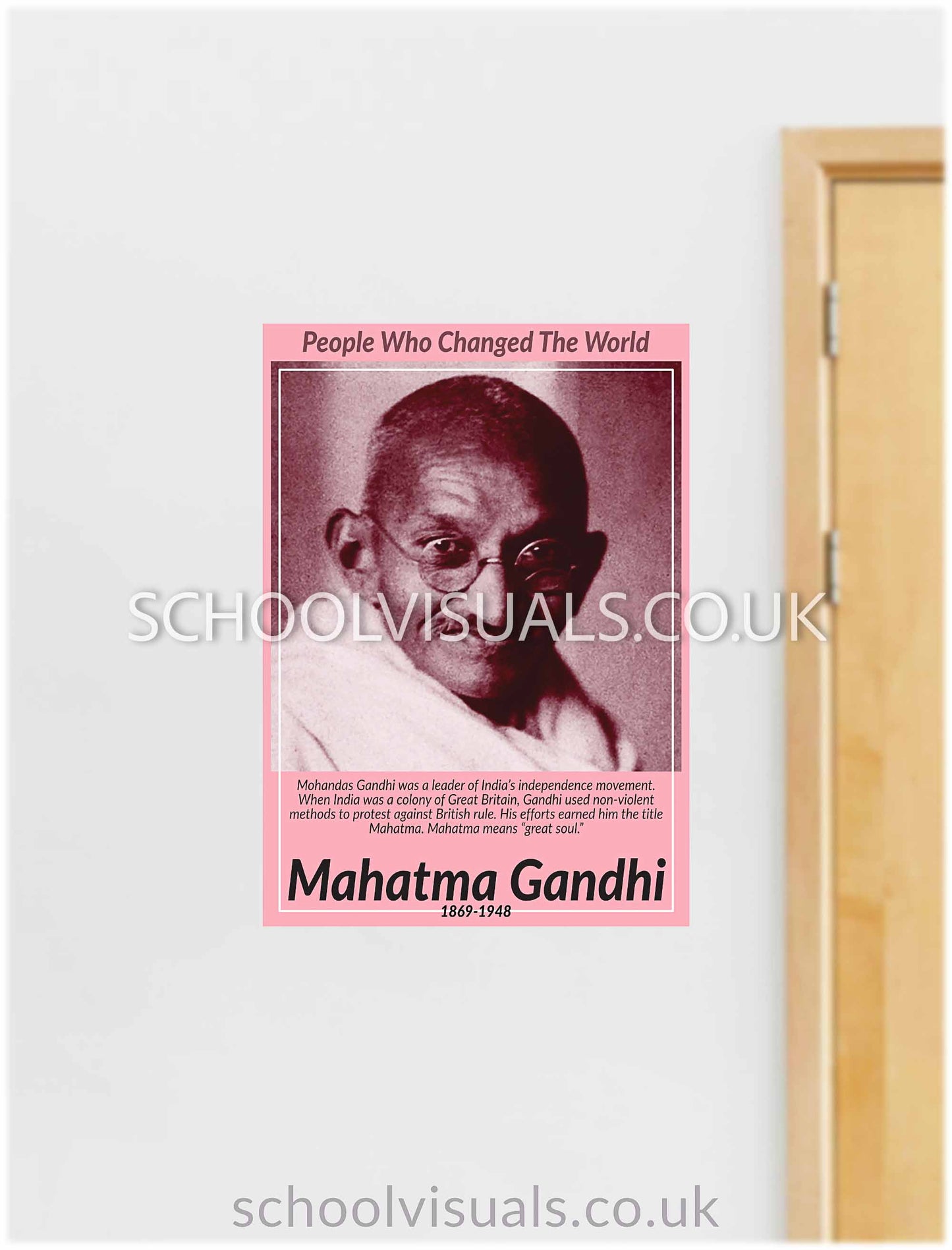 Mahatma Gandhi "People Who Changed The World" Poster