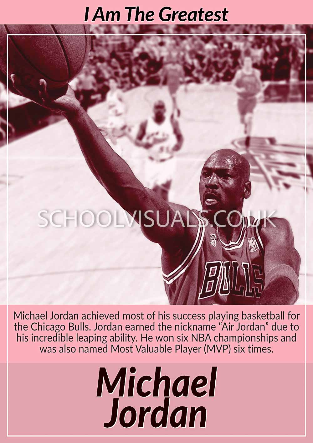 Michael Jordan "I Am The Greatest" Poster