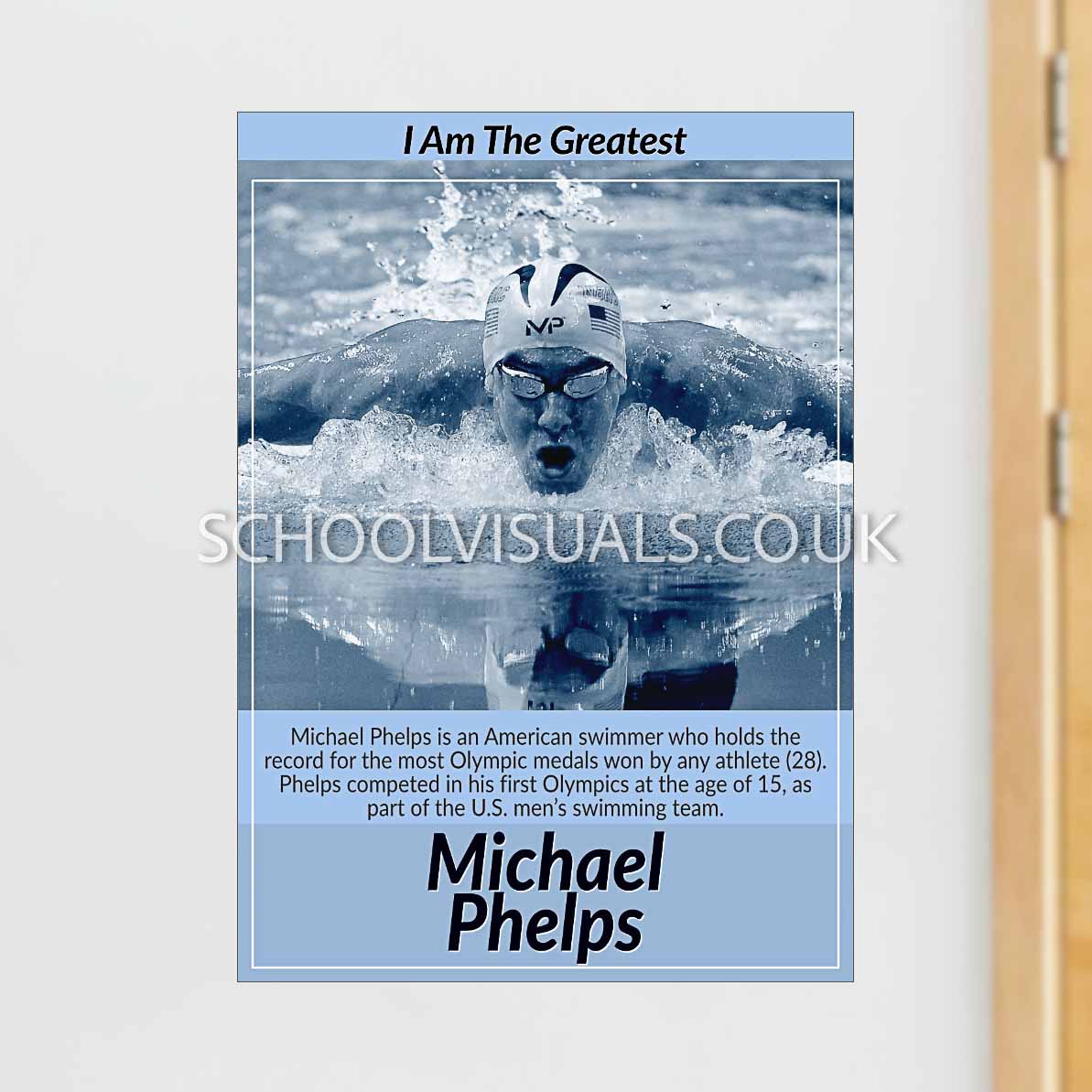 Michael Phelps "I Am The Greatest" Poster