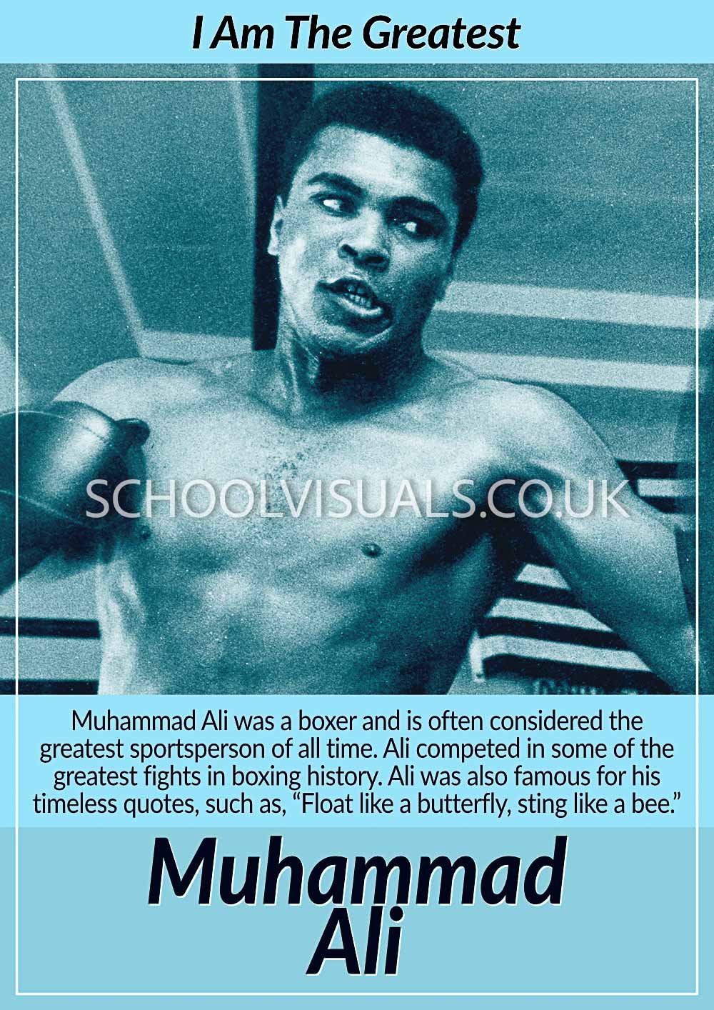 Muhammad Ali "I Am The Greatest" Poster