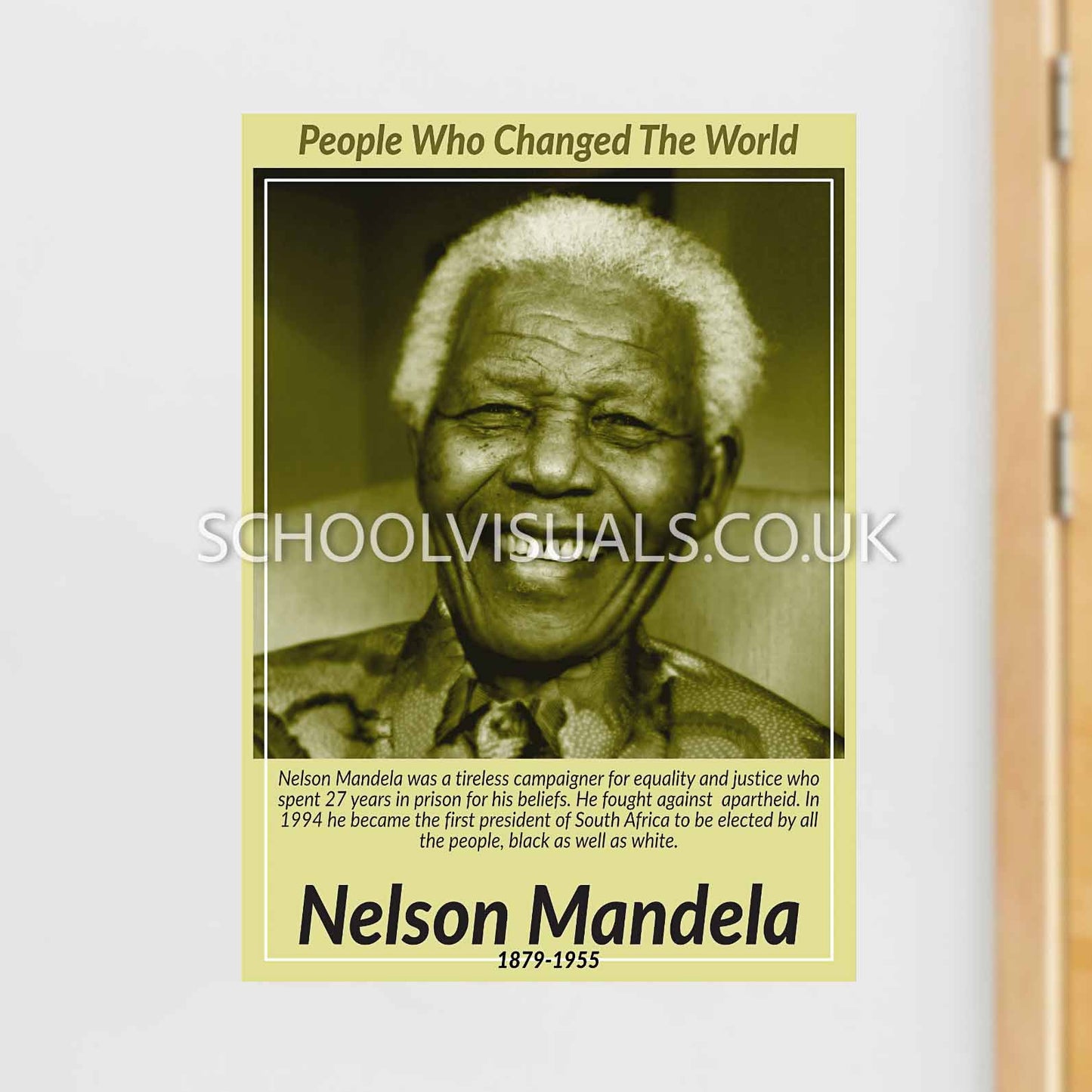 Nelson Mandela "People Who Changed The World" Poster