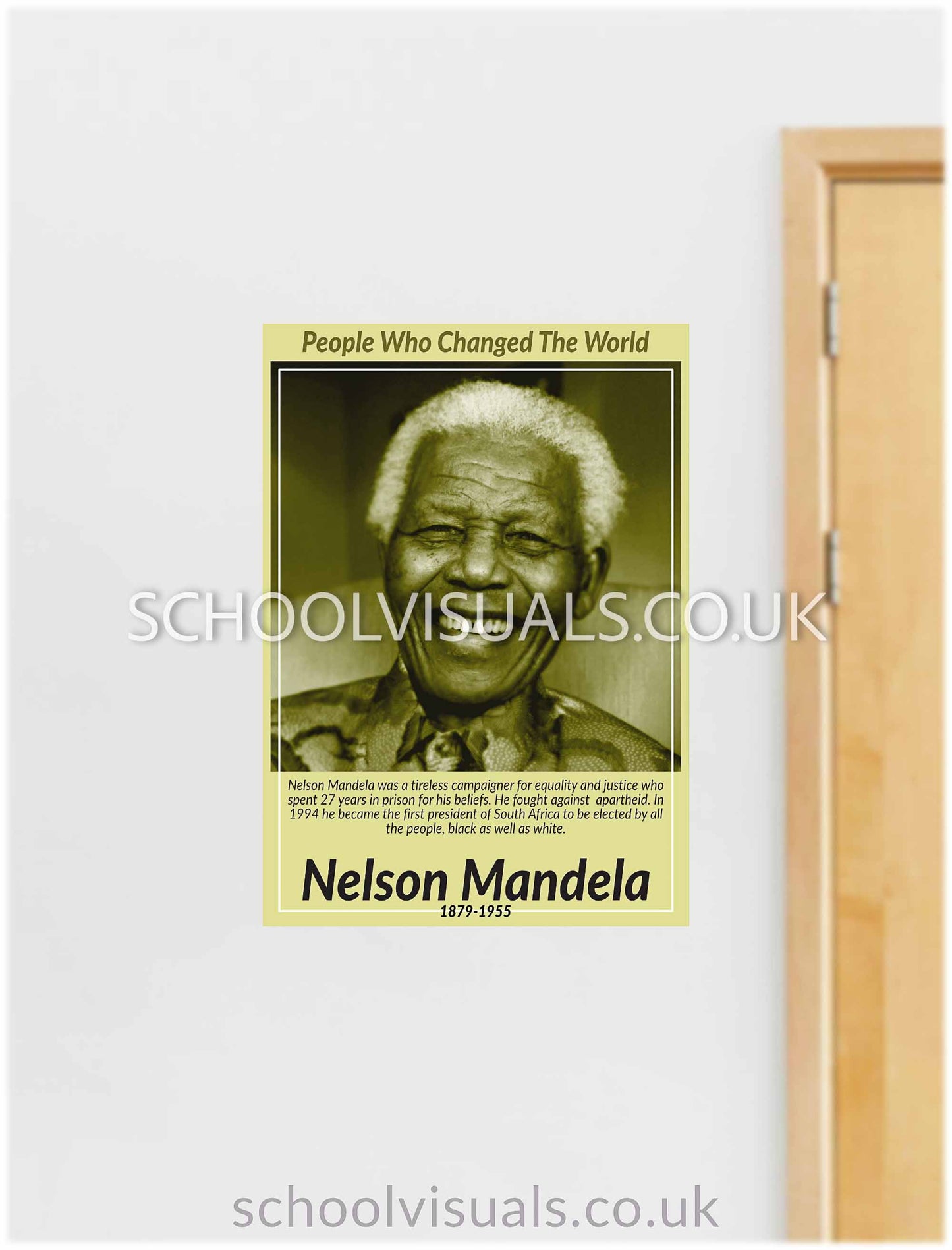 Nelson Mandela "People Who Changed The World" Poster