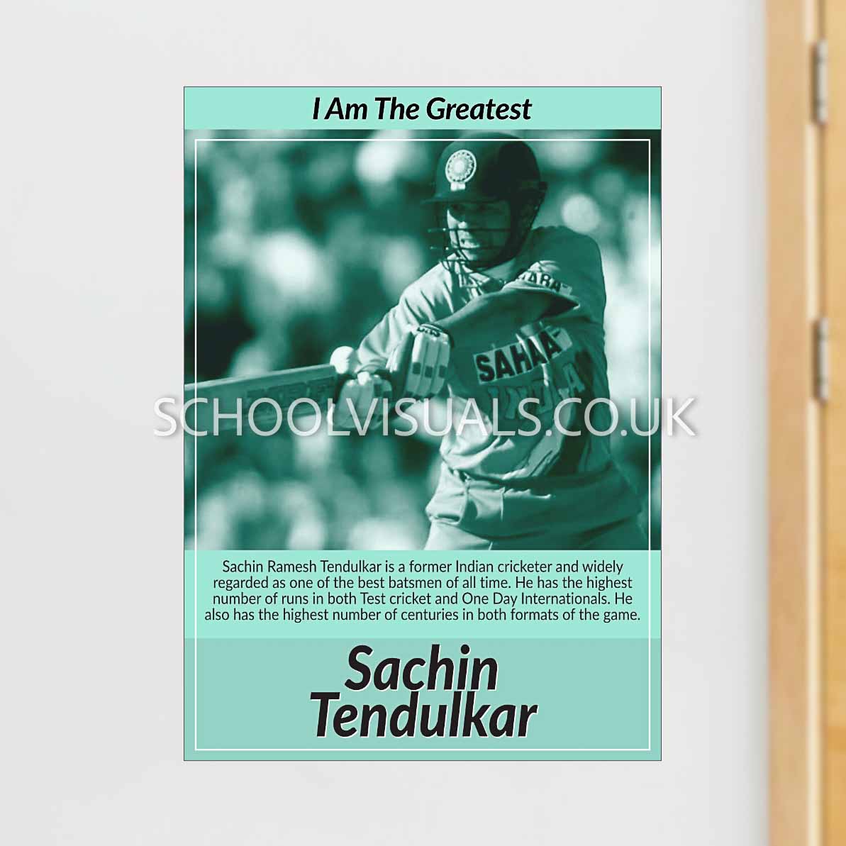 Sachin Tendulkar "I Am The Greatest" Poster