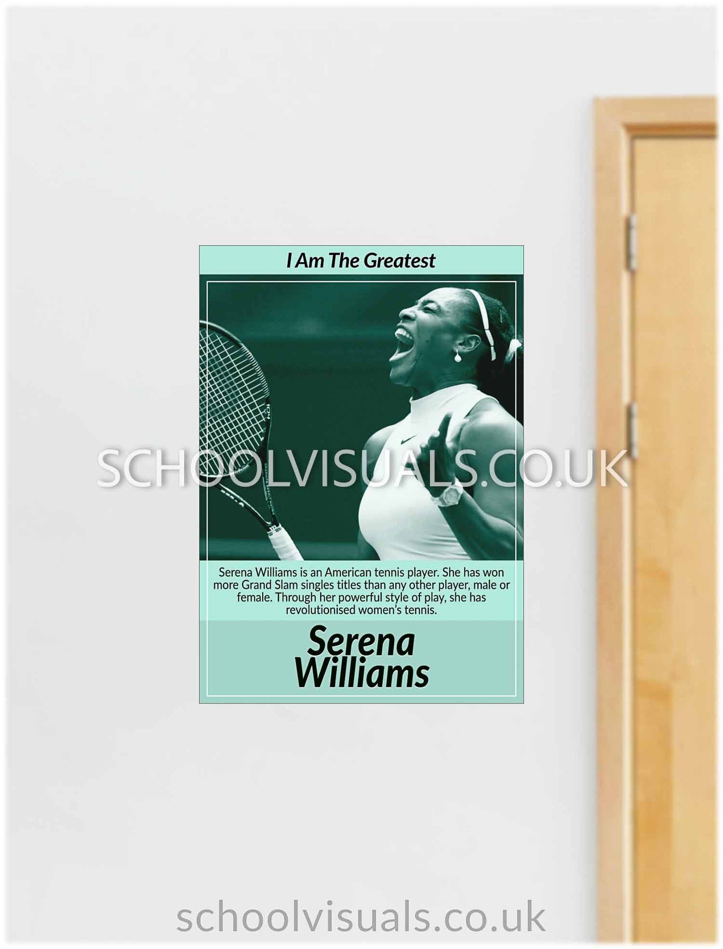 Serena Williams "I Am The Greatest" Poster