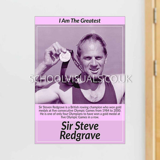 Sir Steve Redgrave "I Am The Greatest" Poster