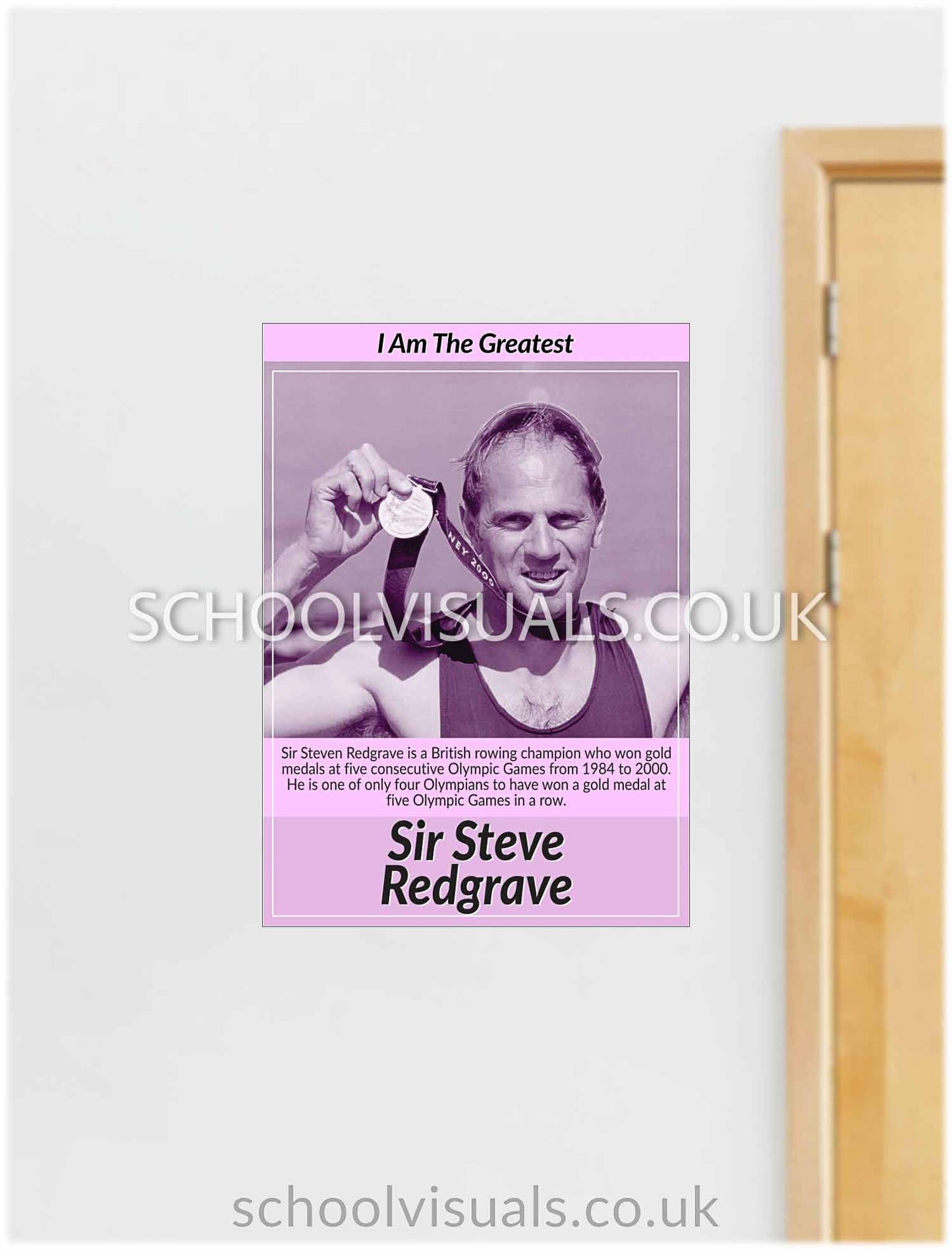 Sir Steve Redgrave "I Am The Greatest" Poster