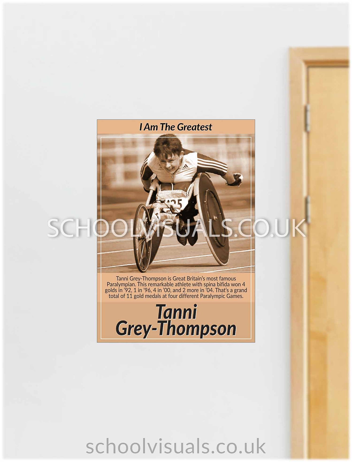 Tanni Grey-Thompson "I Am The Greatest" Poster